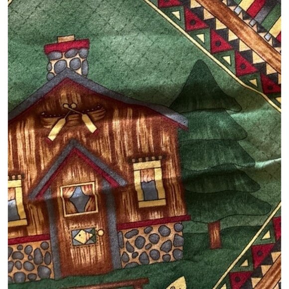 Mumms the Word Rustic Cabin Wildlife Quilting Fabric Moose Fish Bear 2+ Yards De - Picture 6 of 12
